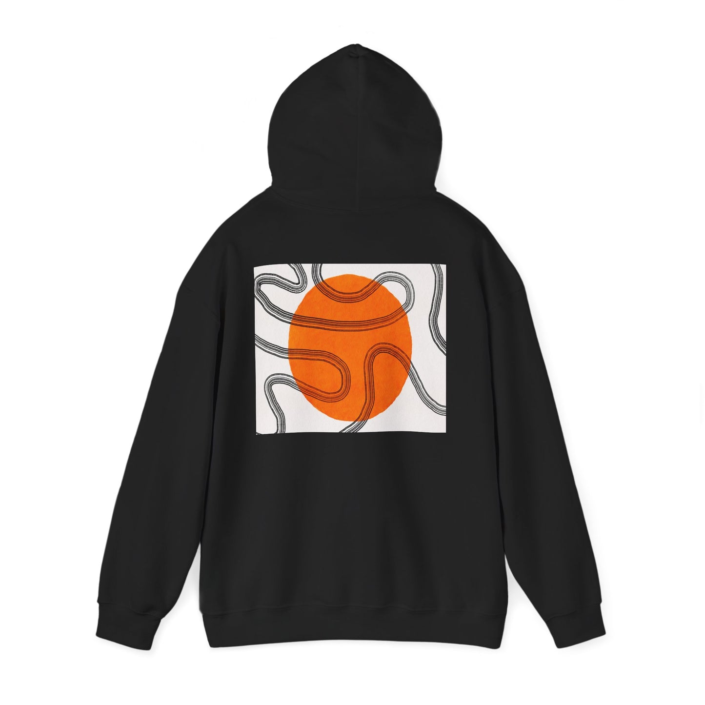 Lotus & Sun Graphic Hoodie - Cozy Unisex Sweatshirt, Trendy Casual Wear, Yoga Gift, Inspirational Apparel, Relaxed Style