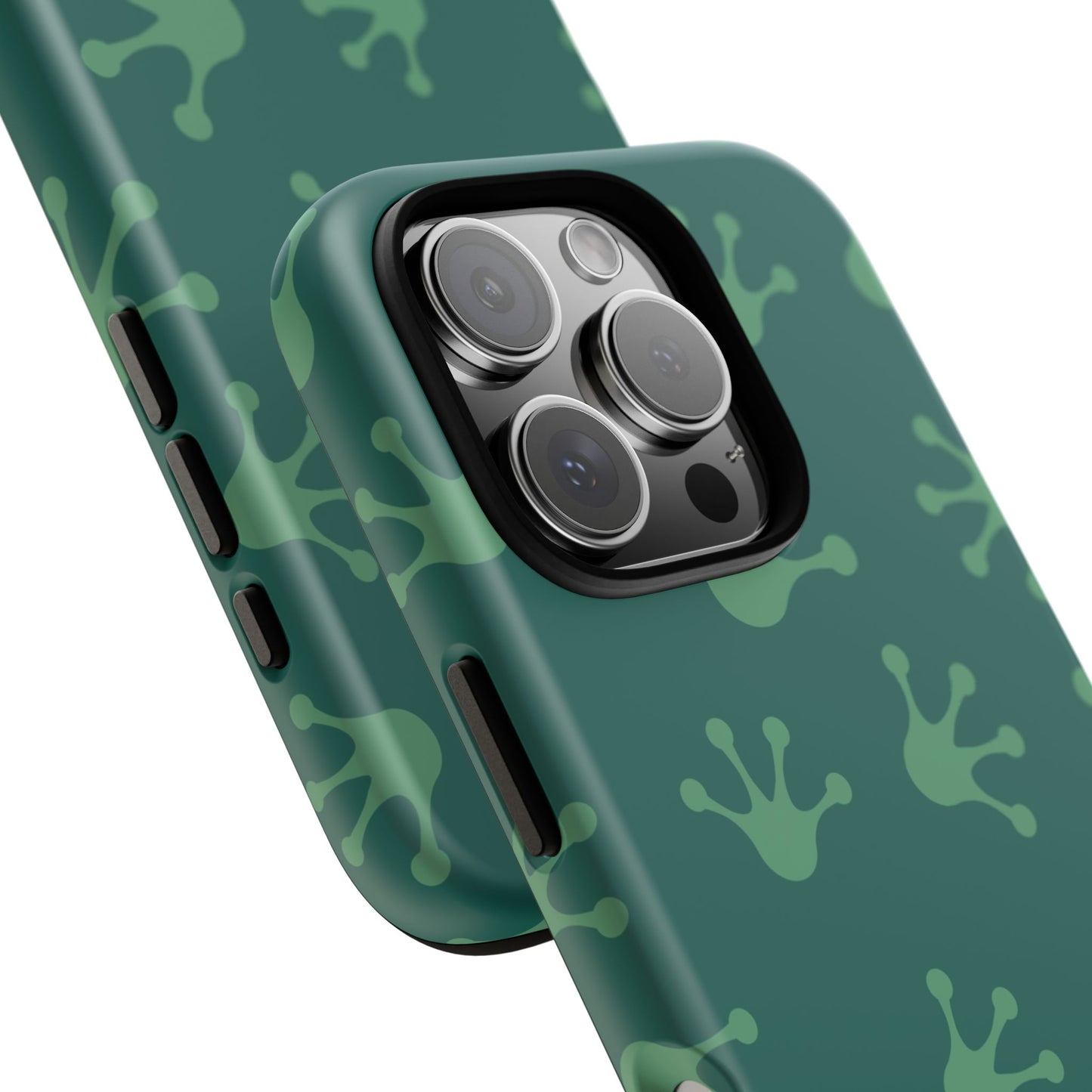 Frog Print Phone Case, Nature Lover Gift, Eco-Friendly Cover, Fun Green Design, Unique Frog Accessories
