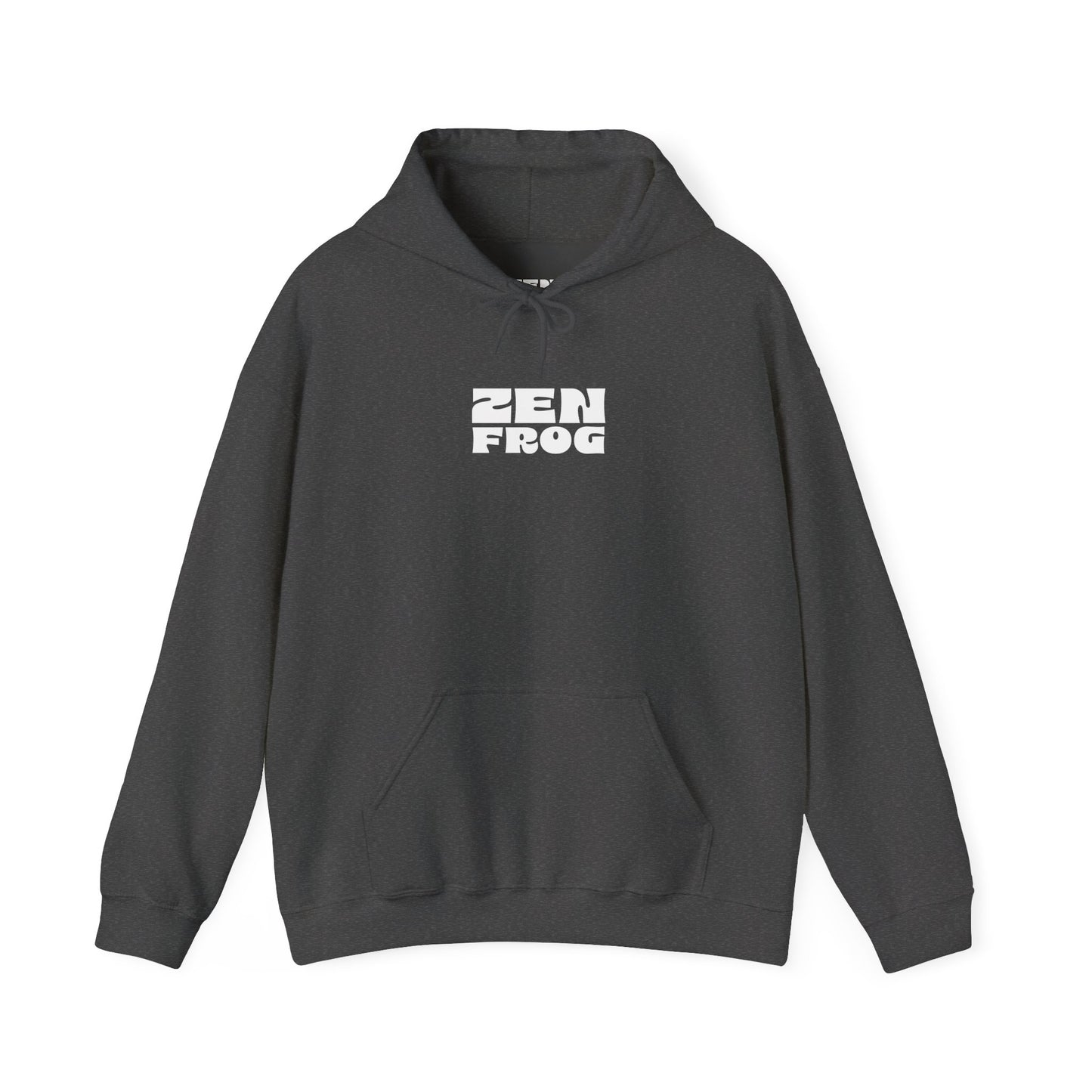 Zen Frog Octopus Unisex Heavy Blend Hooded Sweatshirt, Cozy Graphic Hoodie, Gift for Ocean Lovers, Unique Casual Wear, Relaxed Style