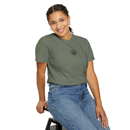 Lotus Bloom Unisex T-shirt, Soft Cotton Tee, Spiritual Gift, Meditation Wear, Casual Daily Outfit, Nature Lover Apparel