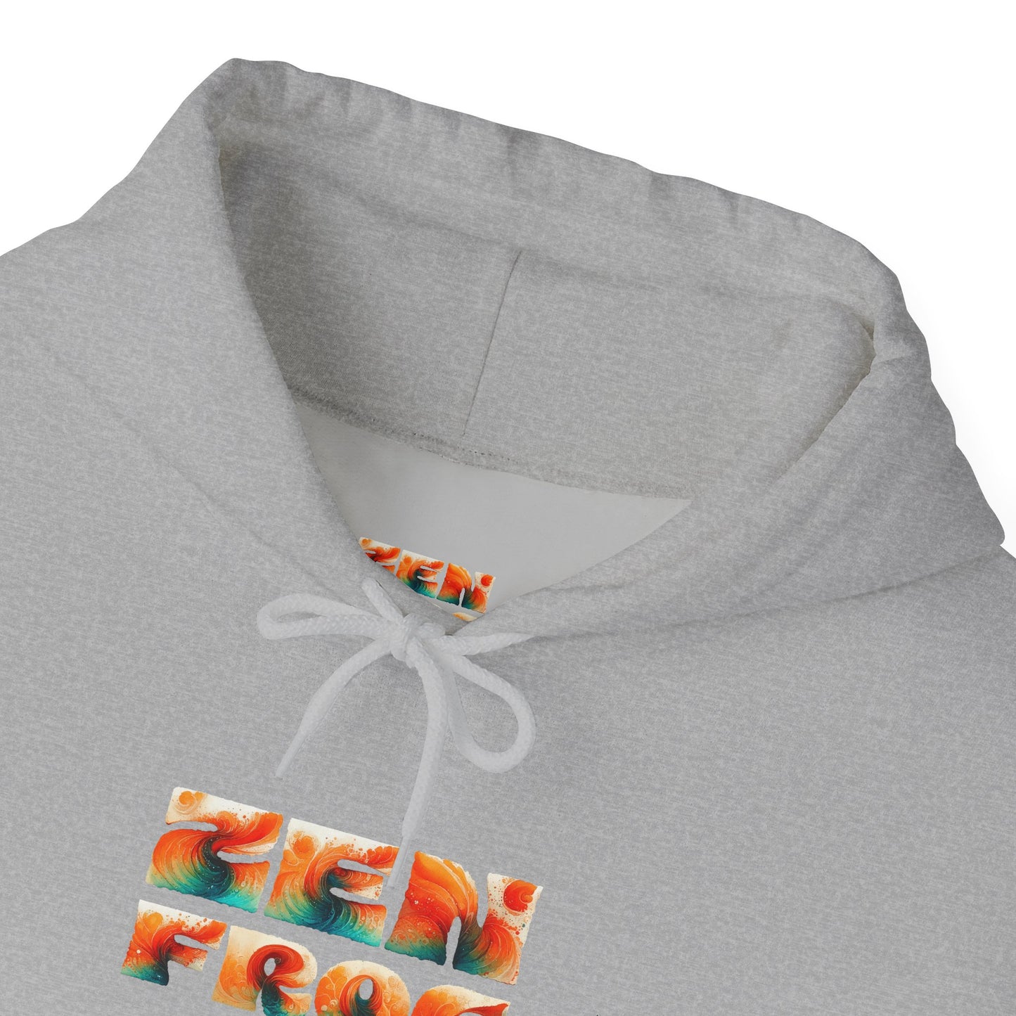 Vibrant Unisex Hoodie with Zen Frog and Snake Design, Cool Gift for Nature Lovers, Casual Wear for All Occasions, Gift for Her, Cool Hoodies