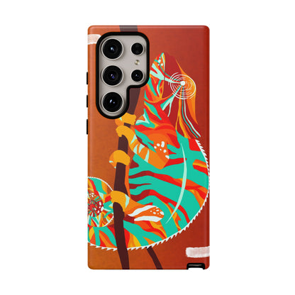 Chameleon Phone Case - Vibrant Artistic Design, Tough Cases for Animal Lovers, Unique Gift, Eco-Friendly Protection