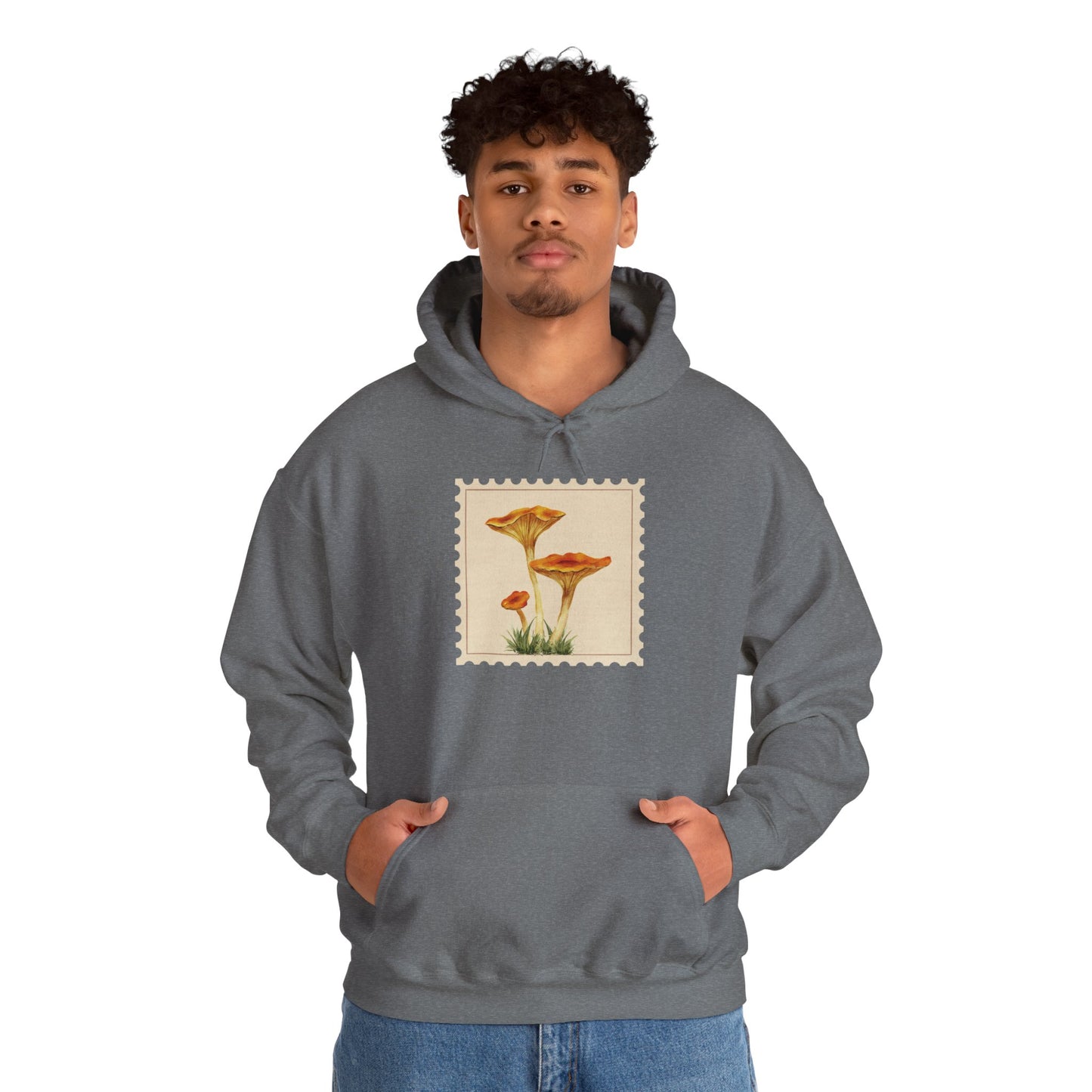 Botanical Print Hoodie, Cozy Sweatshirt, Nature Lover Gift, Comfortable Casual Wear, Fall Fashion, Unisex Hoodie, Comfy Mushroom Hoodie, Nature Vibes, Perfect for Fall