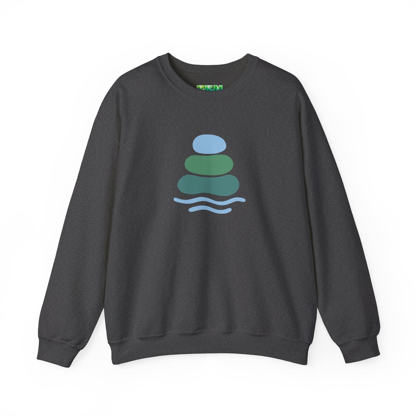 Serene Balance Crewneck Sweatshirt, Cozy Layering Piece, Casual Everyday Wear, Ideal for Relaxation, Gift for Mindfulness Enthusiasts