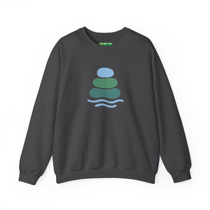 Serene Balance Crewneck Sweatshirt, Cozy Layering Piece, Casual Everyday Wear, Ideal for Relaxation, Gift for Mindfulness Enthusiasts