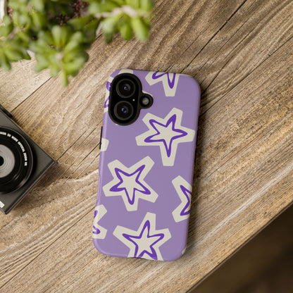 Starry Pattern Phone Case, Cute Star Design, Tough Phone Cover, Gifts for Her, Stylish Phone Accessory