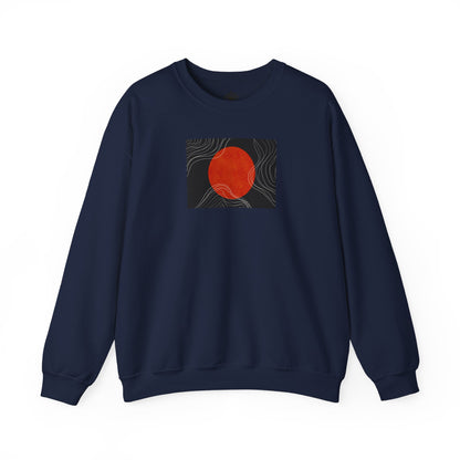 Minimalist Sunset Crewneck Sweatshirt, Cozy Unisex Sweater for Everyday Wear, Gift for Fall, Layering Essential
