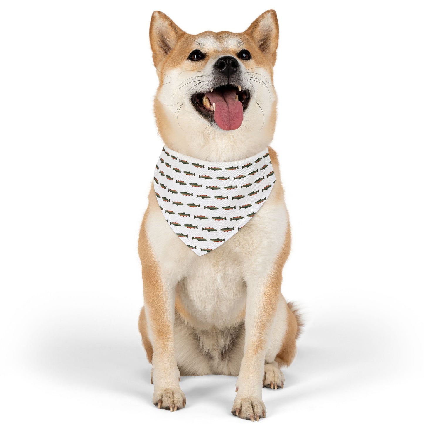 Fishing-Themed Pet Bandana Collar for Dog Lovers, Dog Accessory, Pet Fashion, Outdoor Adventure, Gift for Pet Owners
