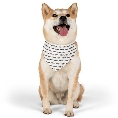 Fishing-Themed Pet Bandana Collar for Dog Lovers, Dog Accessory, Pet Fashion, Outdoor Adventure, Gift for Pet Owners