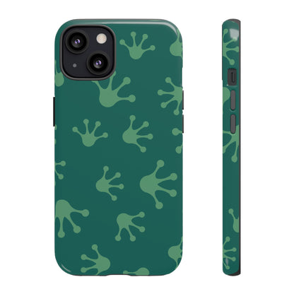 Frog Print Phone Case, Nature Lover Gift, Eco-Friendly Cover, Fun Green Design, Unique Frog Accessories