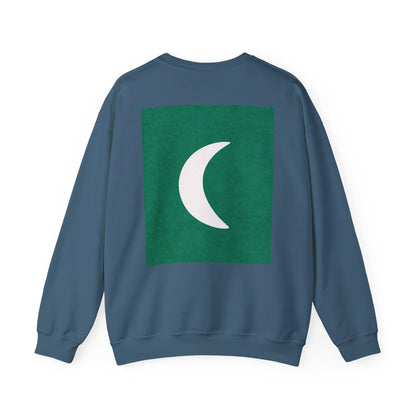 Zen Frog Crewneck Sweatshirt | Cozy Unisex Pullover for Relaxation, Ideal Gift for Nature Lovers, Perfect for Lounging and Casual Outings, Moon, Gift for Him, Gift for Her
