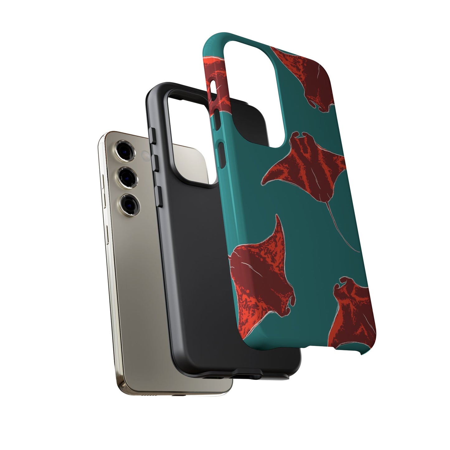Manta Ray Phone Case, Tropical Phone Cover, Ocean Vibe Accessories, Summer Gift Idea, Marine Animal Merchandise