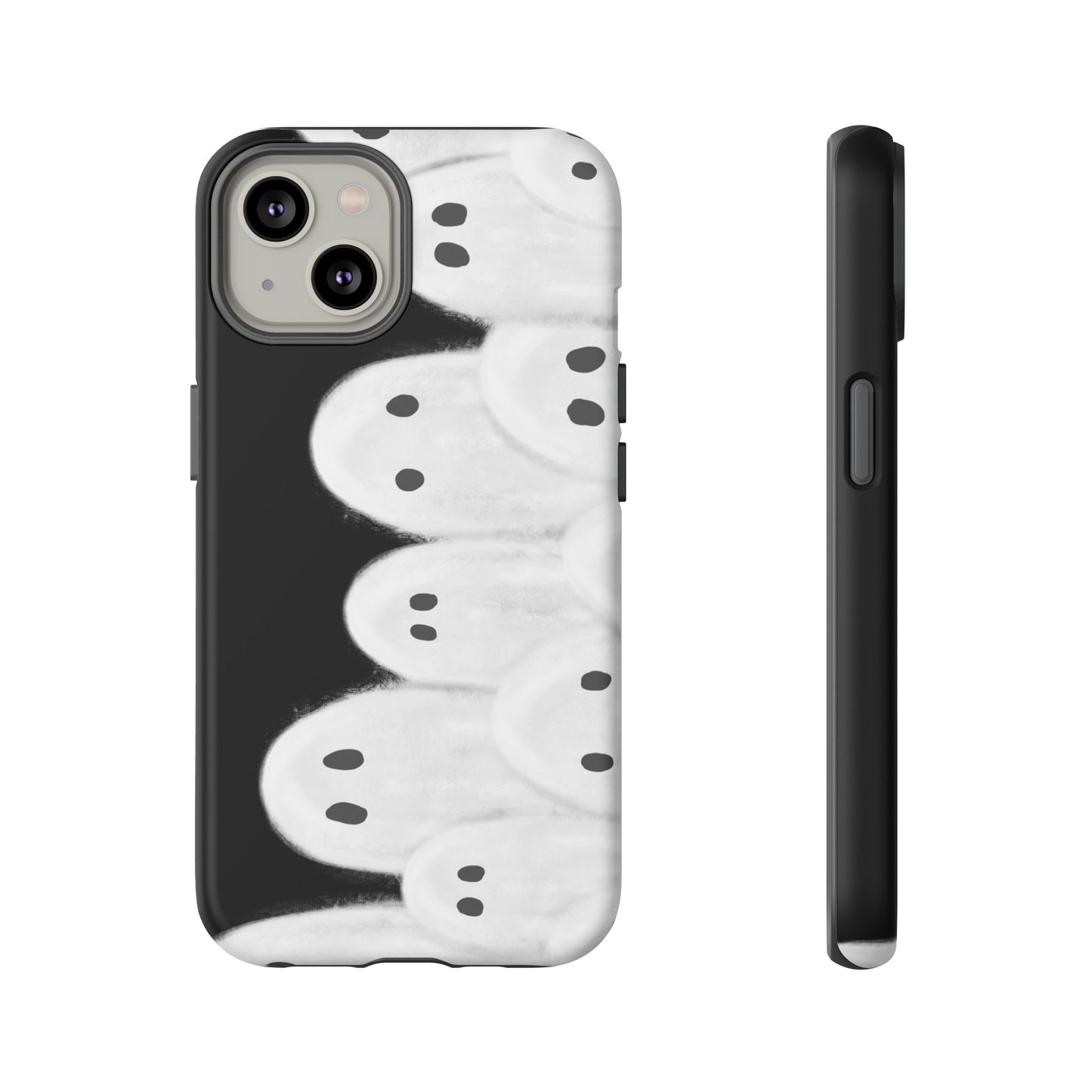 Painted Ghosts Phone Case | Ghostly Tough Phone Case for Spooky Style, Halloween Gift, Phone Cover, Ghost Theme, Unique Accessory, Spooky Season, Viral Painted Ghosts Inspired Design