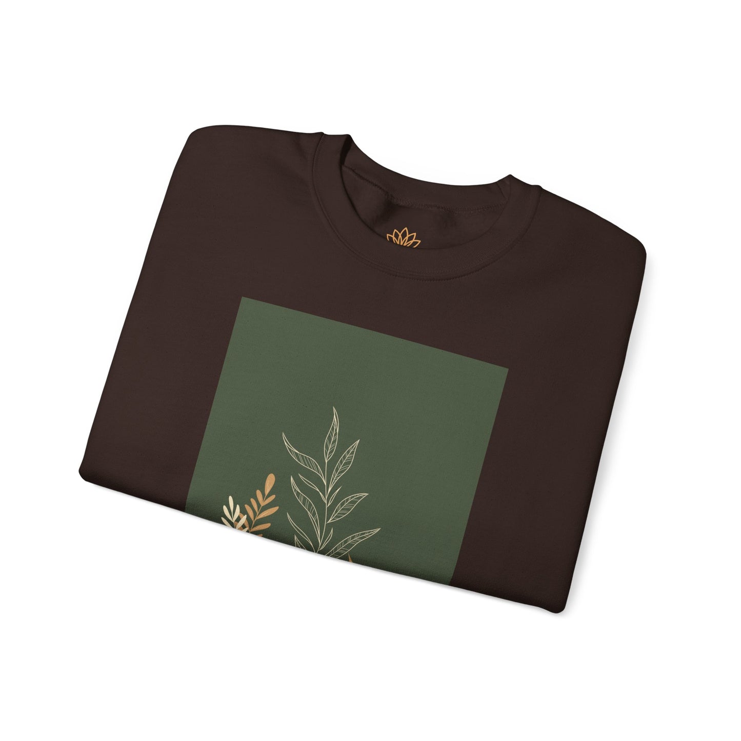 Fall-Inspired Botanical Crewneck Sweatshirt, Cozy Sweatshirt for Women, Warm Unisex Sweater, Autumn Gift,  Plant Lover Apparel