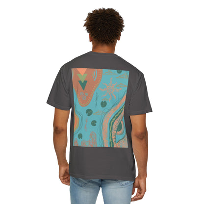 Vibrant Unisex Graphic T-shirt, Bohemian Tee, Casual Wear, Gift for Friends, Festival Apparel, Summer Style, Unique Design