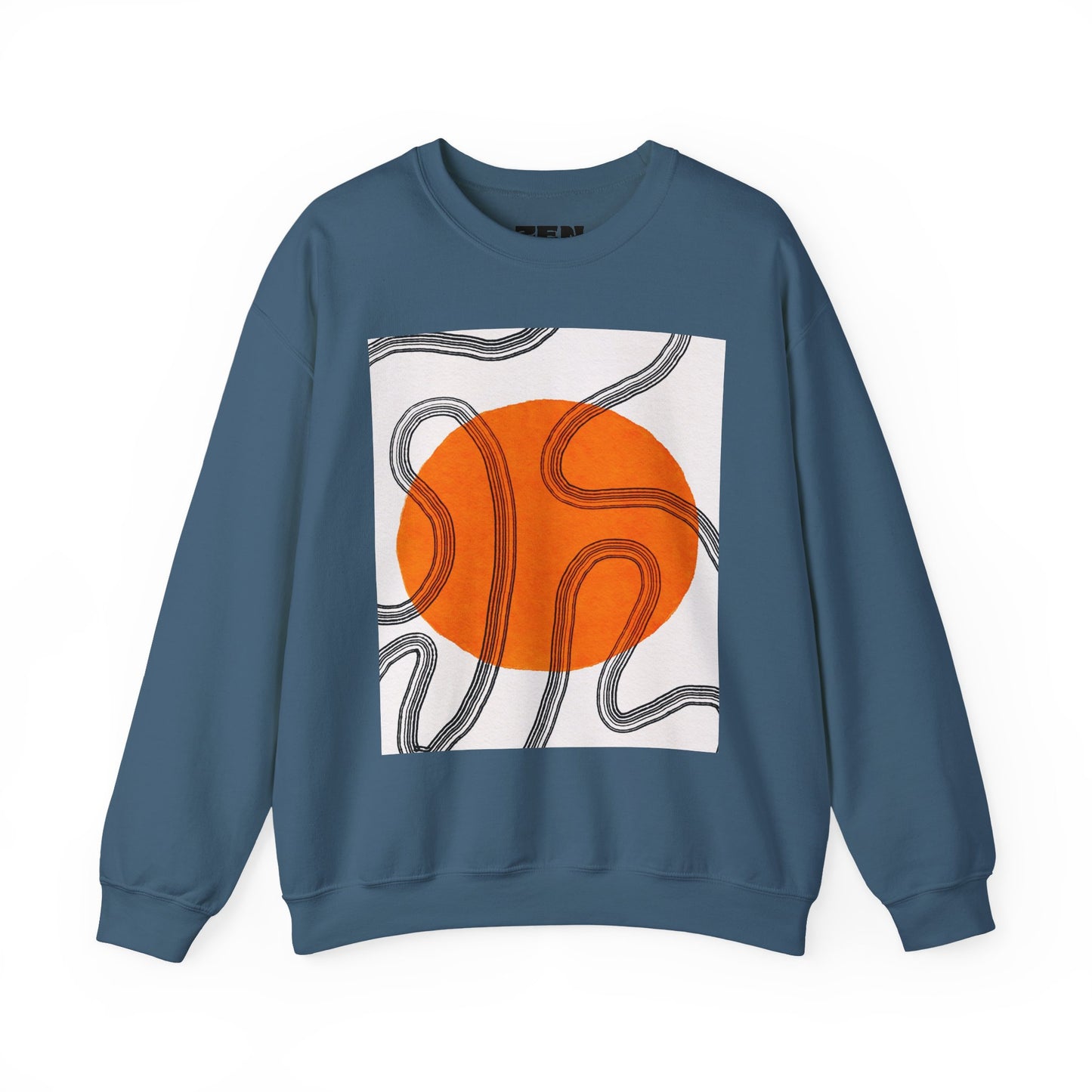 Retro Abstract Art Crewneck Sweatshirt, Cozy Graphic Pullover, Unisex Casualwear, Perfect Gift for Art Lovers, Fall Fashion Essential, Gift for Him, Gift for Her