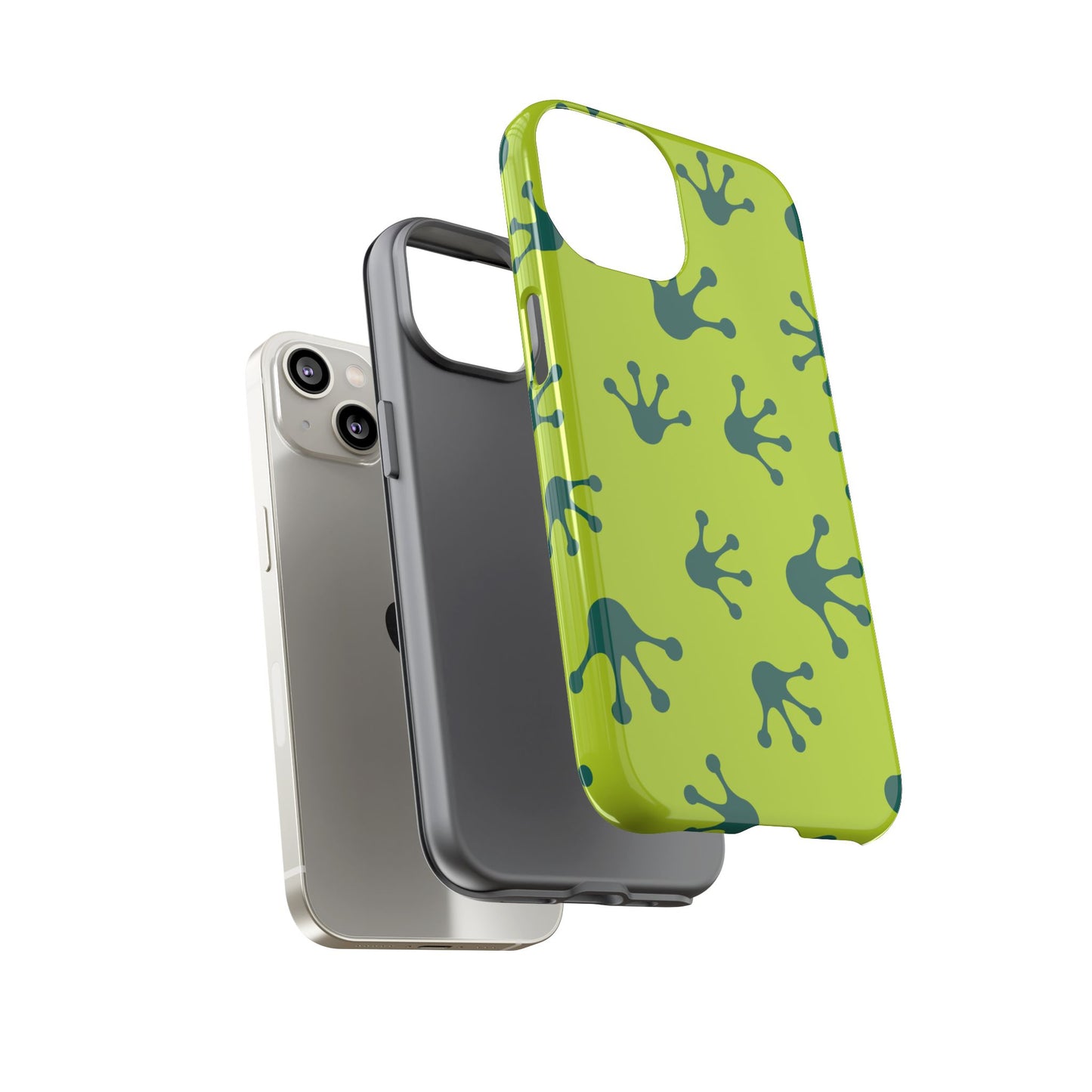 Frog Pattern Phone Case, Fun and Colorful Phone Cover, Durable Phone Protection, Gifts for Nature Lovers, Unique Accessory