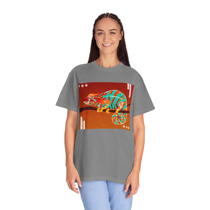 Vibrant Chameleon T-Shirt | Eco-friendly Fashion Tee, Unisex Graphic Tee, Animal Lover Shirt, Gift for Nature Enthusiasts
