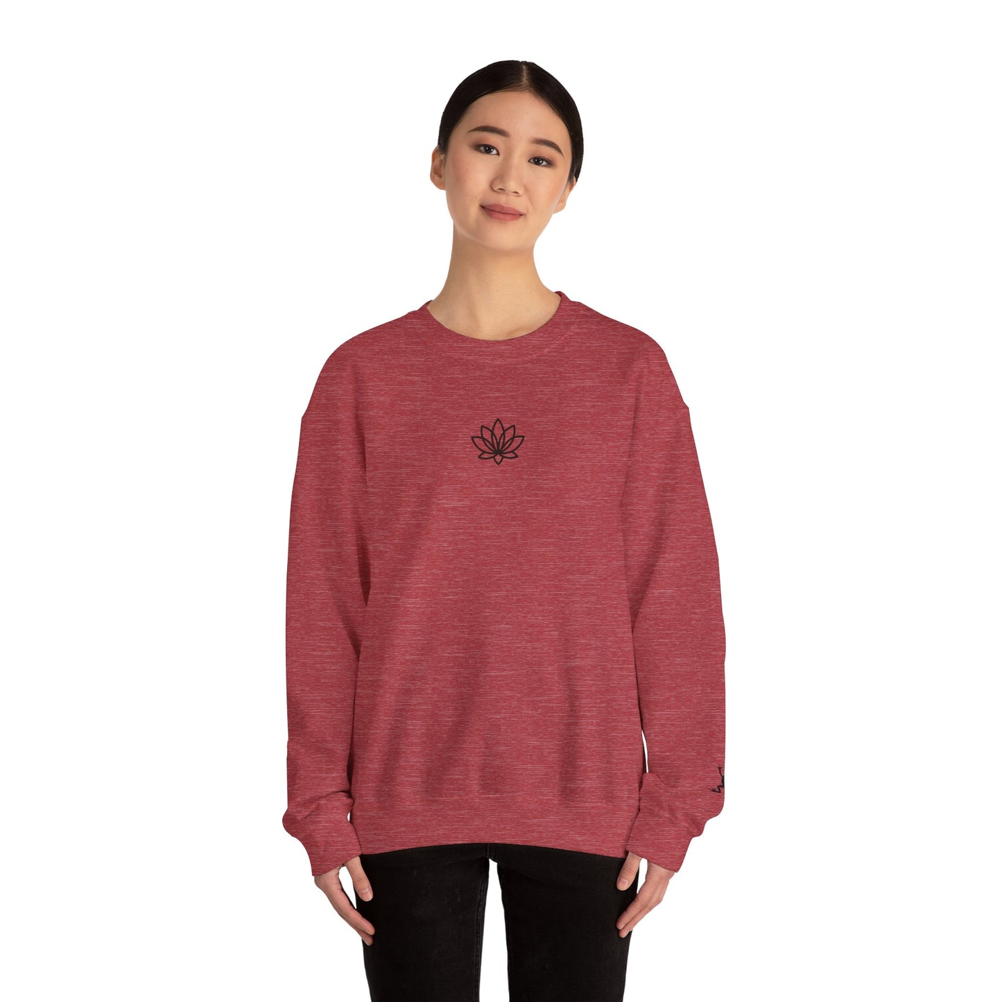 Lotus Flower Unisex Crewneck Sweatshirt, Cozy Sweatshirt, Flower Sweatshirt, Gift for Her, Casual Wear, Spring Fashion