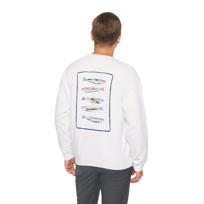 Funky Fish Crewneck Sweatshirt - Zen Frog Cozy & Calm Vibes for All, Perfect Gift for Nature Lovers, Relaxation, and Casual Wear