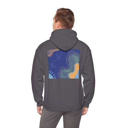 Unisex Heavy Blend™ Hooded Sweatshirt - Cozy Everyday Comfort, Perfect Gift for Nature Lovers and Art Enthusiasts
