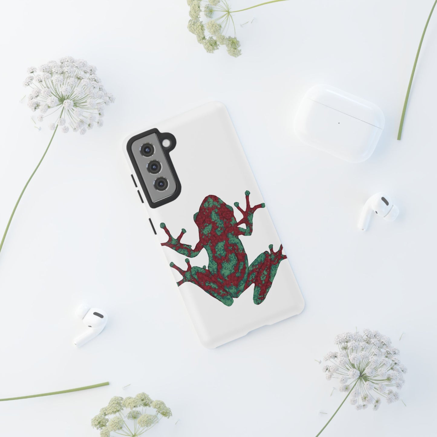 Frog Phone Case, Tough Cases, Eco-Friendly Phone Accessories, Unique Gifts for Nature Lovers, Cute Frog Design