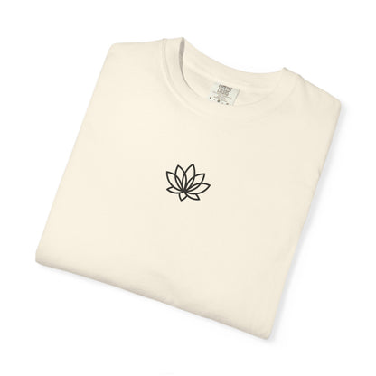 Lotus Bloom Unisex T-shirt, Soft Cotton Tee, Spiritual Gift, Meditation Wear, Casual Daily Outfit, Nature Lover Apparel