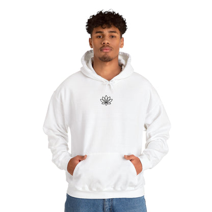 Lotus Design Hooded Sweatshirt, Unisex Hoodie, Cozy Fashion, Yoga Gift, Spiritual Apparel, Meditation Wear, Gift for Him, Gift for Her, Fall Crewneck, Autumn Vibes