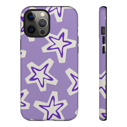 Starry Pattern Phone Case, Cute Star Design, Tough Phone Cover, Gifts for Her, Stylish Phone Accessory