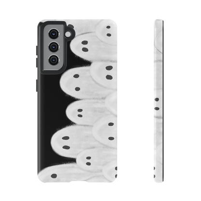 Painted Ghosts Phone Case | Ghostly Tough Phone Case for Spooky Style, Halloween Gift, Phone Cover, Ghost Theme, Unique Accessory, Spooky Season, Viral Painted Ghosts Inspired Design
