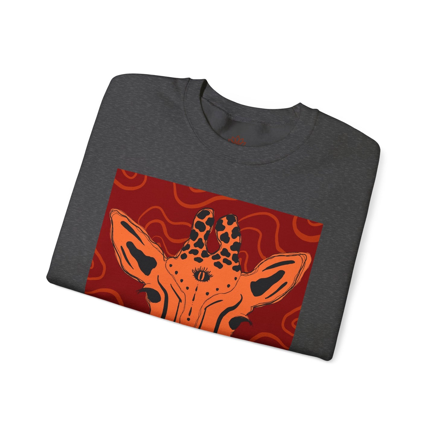 Giraffe Art Crewneck Sweatshirt, Cozy Giraffe Sweatshirt, Animal Lover Gift, Unique Sweatshirt for Friends, Cute Animal Apparel