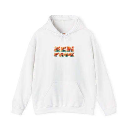 Vibrant Unisex Hoodie with Zen Frog and Snake Design, Cool Gift for Nature Lovers, Casual Wear for All Occasions, Gift for Her, Cool Hoodies