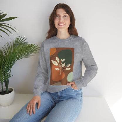 Botanical Print Crewneck Sweatshirt | Cozy Unisex Sweatshirt, Fall Fashion, Casual Wear, Gift for Her, Botanical Art