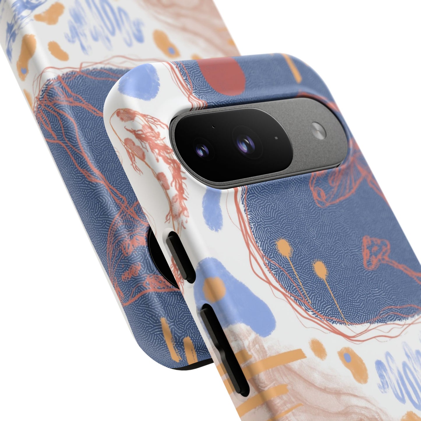 Artistic Phone Case with Abstract Design, Tough Phone Case, Unique Gift, Trendy Accessories, Modern Art Case, Stylish Tech Gear