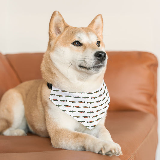 Fishing-Themed Pet Bandana Collar for Dog Lovers, Dog Accessory, Pet Fashion, Outdoor Adventure, Gift for Pet Owners