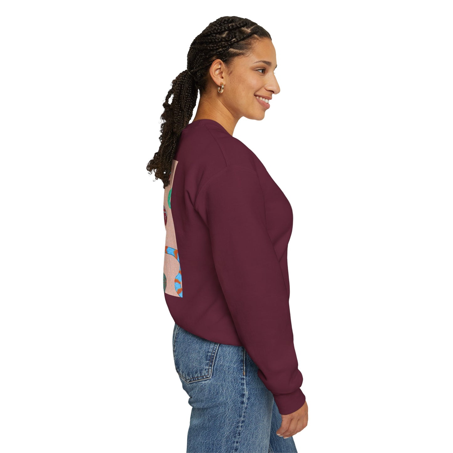 Funky Snake Unisex Crewneck Sweatshirt, Cozy Apparel, Unique Gift, Snake Art, Relaxed Style, Perfect for Casual Outings