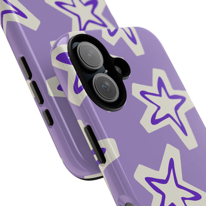 Starry Pattern Phone Case, Cute Star Design, Tough Phone Cover, Gifts for Her, Stylish Phone Accessory