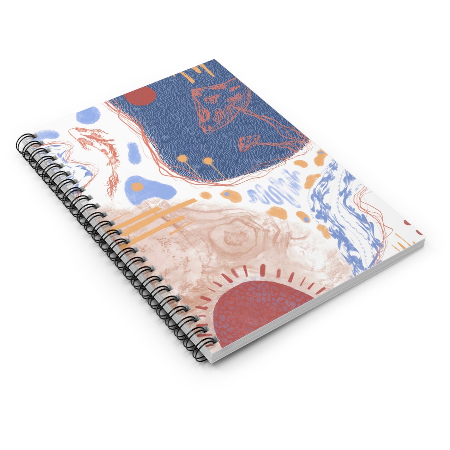 Artistic Spiral Notebook - Ruled Line, Unique Journal for Writers, Colorful Sketchbook, Creative Gift, Aesthetic Stationery, Dreamy [...]