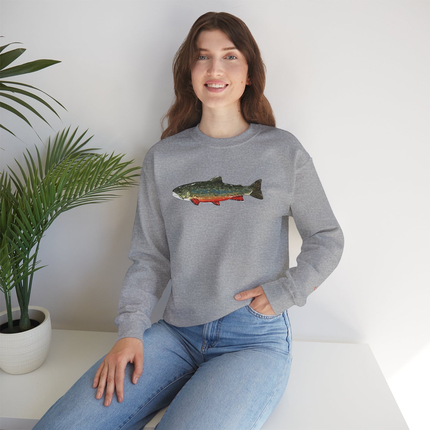 Fishing Vibes Crewneck Sweatshirt | Perfect for Outdoor Lovers, Fishing Gifts, Casual Wear, Eco-Friendly Apparel