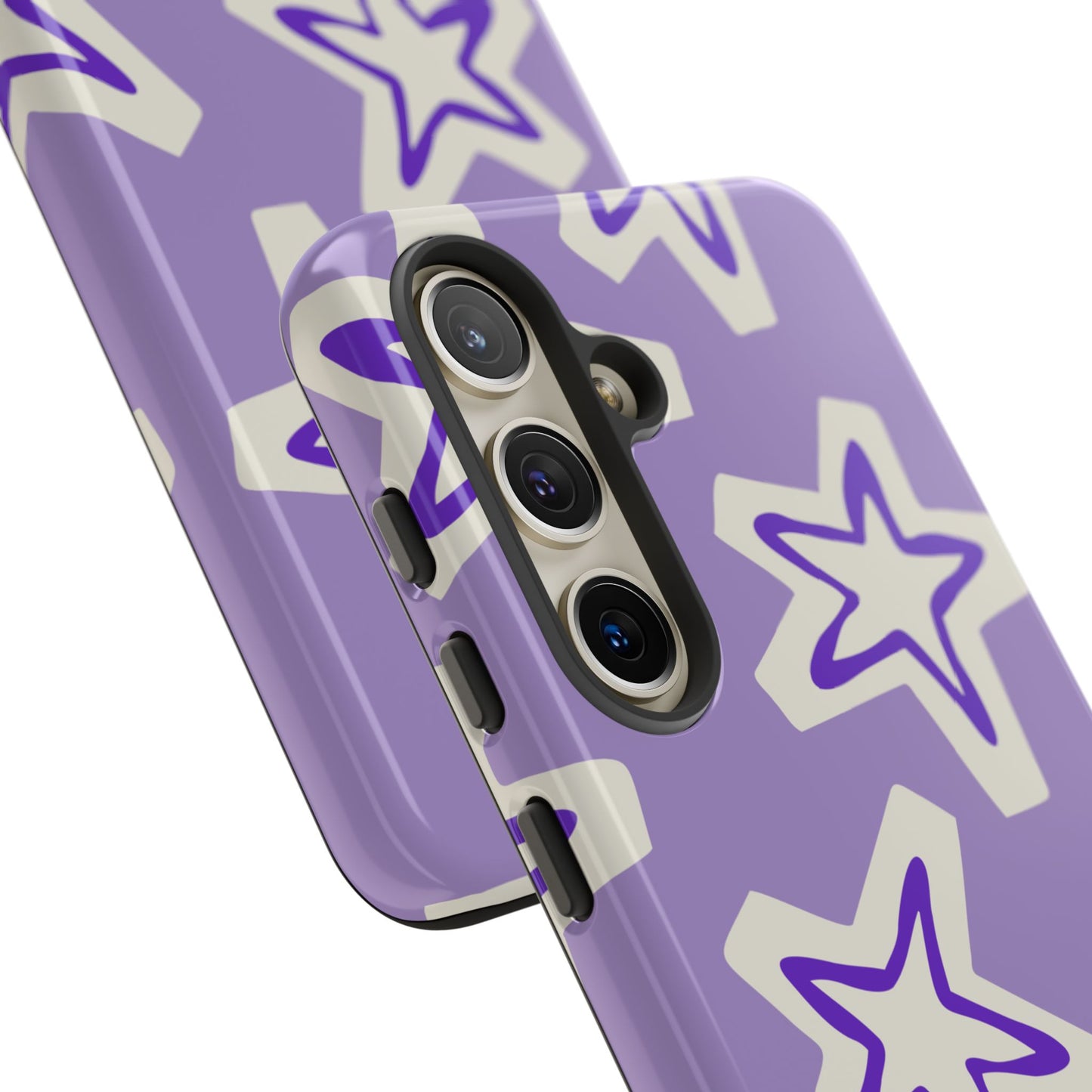 Starry Pattern Phone Case, Cute Star Design, Tough Phone Cover, Gifts for Her, Stylish Phone Accessory