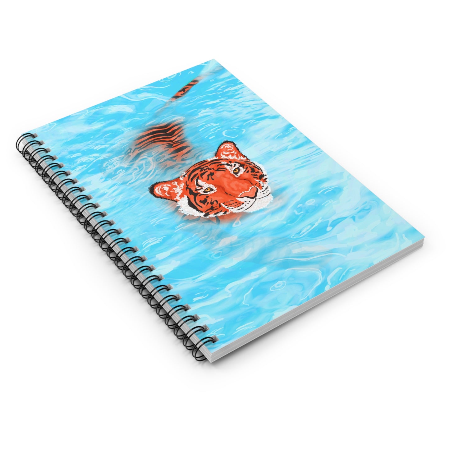 Vibrant Tiger Spiral Notebook - Perfect for Journaling, Note-taking, Gifts, School Supplies, Animal Lovers