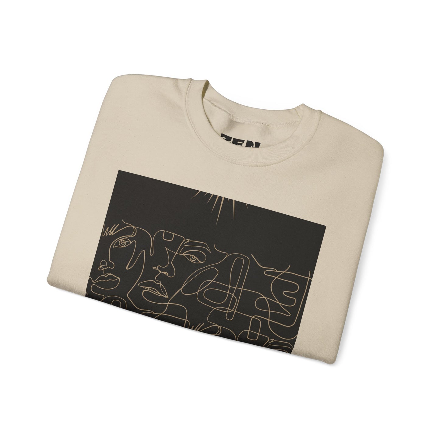 Stylish Unisex Crewneck Sweatshirt - Modern Art Design, Cozy Gift for Him/Her, Perfect for Fall, Casual Wear, Art Lovers, Abstract, Minimalist, Autumn Vibes