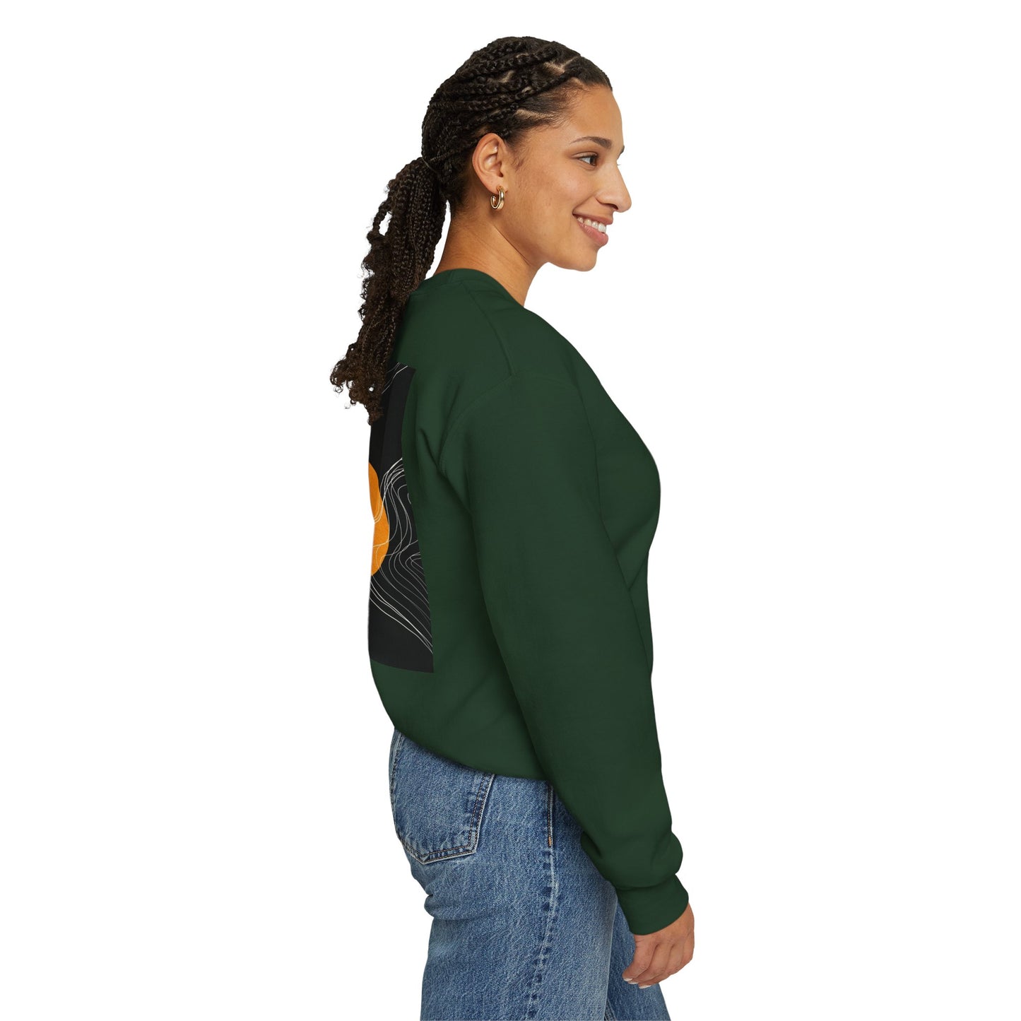 Sunset Wave Unisex Heavy Blend™ Crewneck Sweatshirt | Cozy, Relaxed, Casual Wear, Gift for Her, Gift for Him, Yoga, Meditation