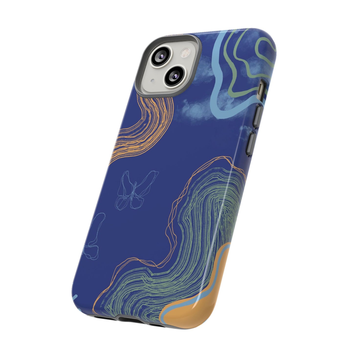 Artistic Phone Case, Abstract Phone Cover, Gift for Her, Modern Design, Boho Phone Case, Unique Phone Accessories