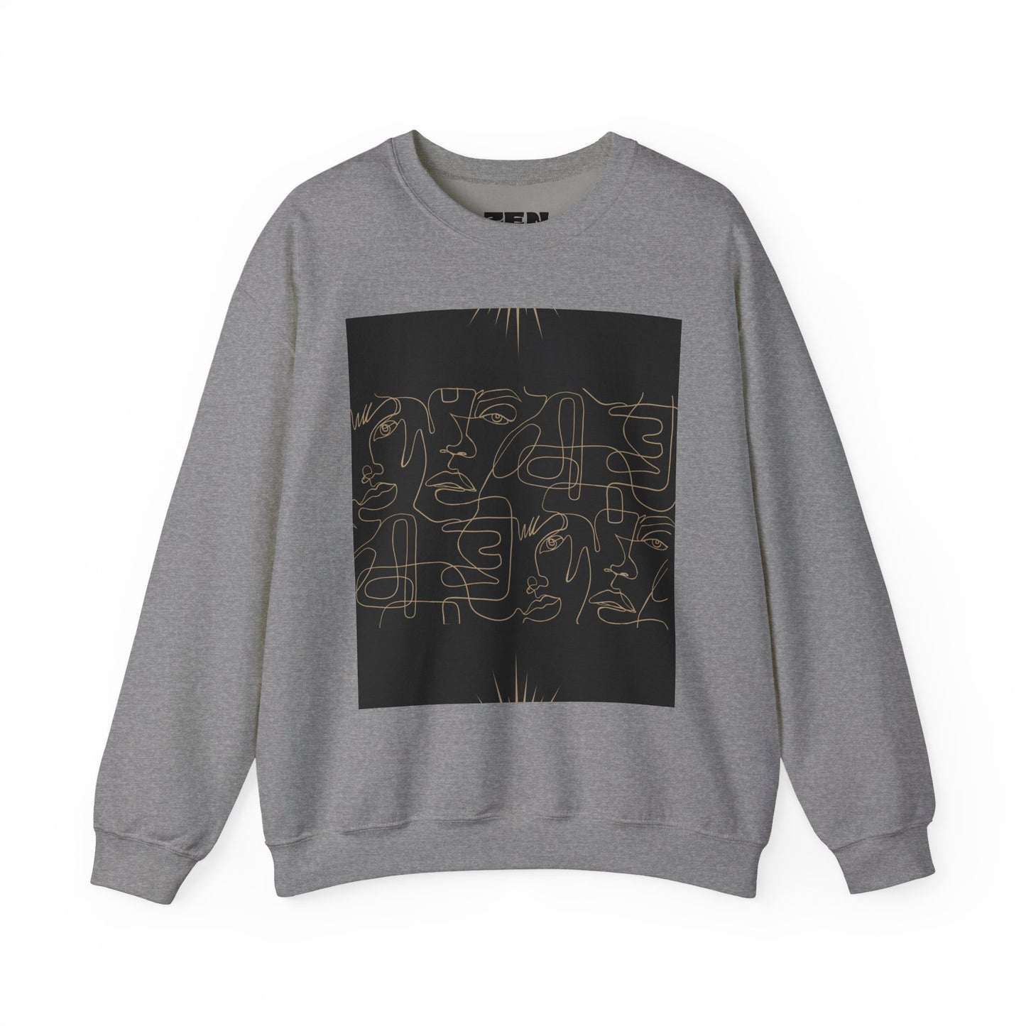 Stylish Unisex Crewneck Sweatshirt - Modern Art Design, Cozy Gift for Him/Her, Perfect for Fall, Casual Wear, Art Lovers, Abstract, Minimalist, Autumn Vibes
