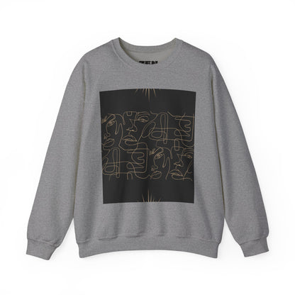 Stylish Unisex Crewneck Sweatshirt - Modern Art Design, Cozy Gift for Him/Her, Perfect for Fall, Casual Wear, Art Lovers, Abstract, Minimalist, Autumn Vibes