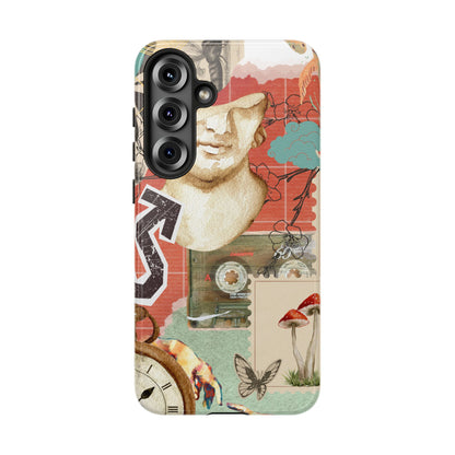Artistic iPhone Case, Tough Cases with Vintage Design, Unique Phone Cover, Gift for Art Lovers, Protective Case for All Occasions, Vintage Collage Art