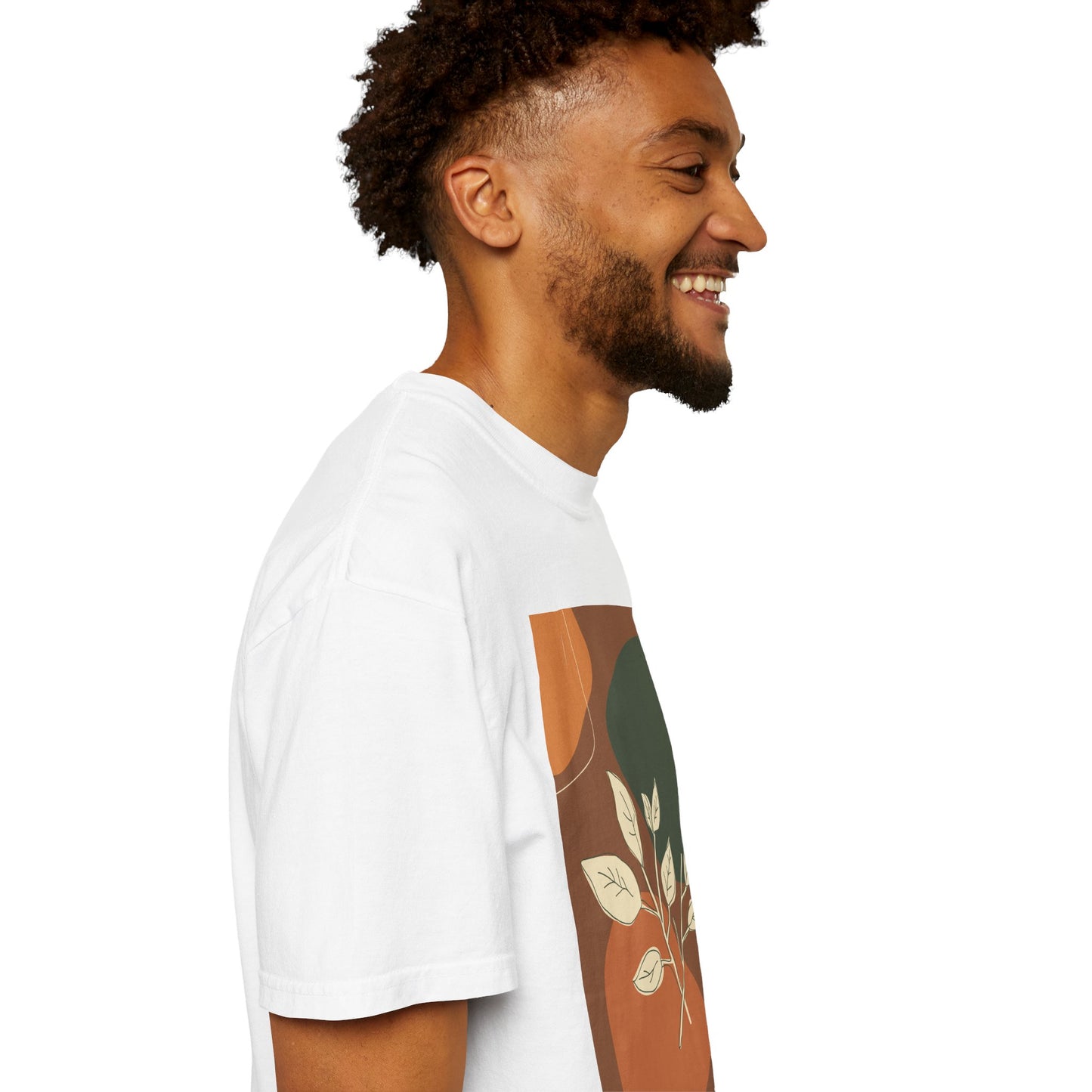Boho Leafy T-Shirt, Unisex Short Sleeve Tee, Casual Wear, Earthy Aesthetic, Gifts for Nature Lovers, Comfortable Everyday Style