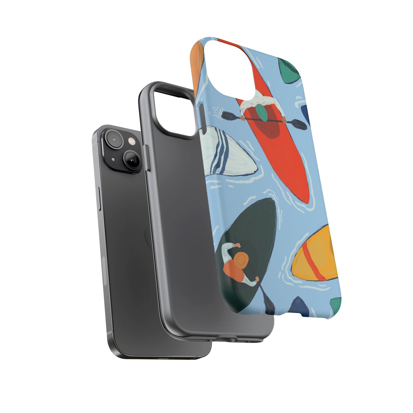 Kayak Phone Case - Tough Cases for Outdoor Enthusiasts, Birthday Gifts, Adventure Gear, Kayaking Accessories, Nature Lover Decor, Artsy Phone Cases