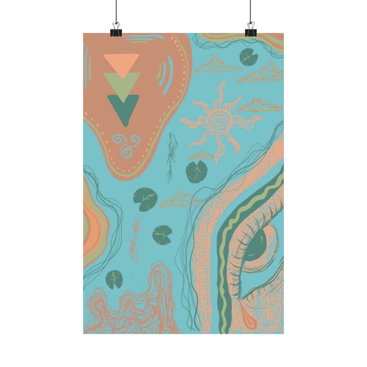 Bohemian Matte Vertical Posters, Wall Art Decor, Home Decoration, Gift for Art Lovers, Aesthetic Room Decor, Unique Wall Art